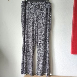 Robert Louis Black and White Palazzo Pants XL